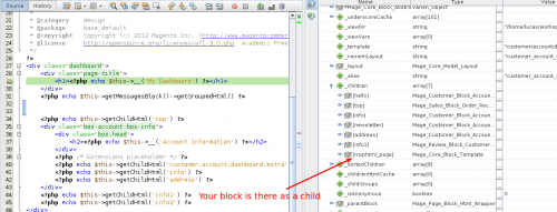 netbeans debug showing child blocks