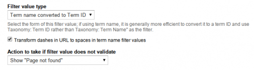 contextual filter taxonomy term id custom filter